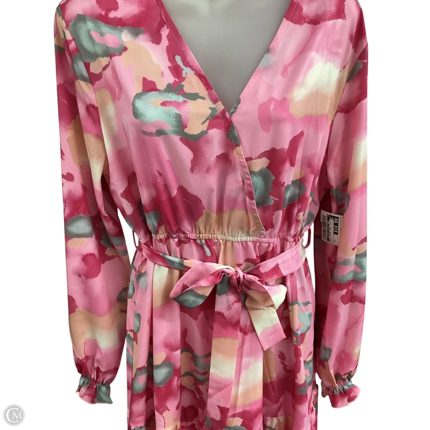 Dress Casual Maxi By Clothes Mentor In Pink, Size: L