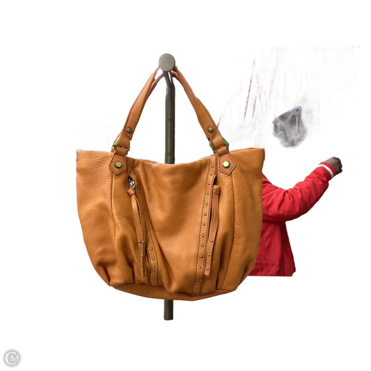 Handbag Leather By Oryany, Size: Medium