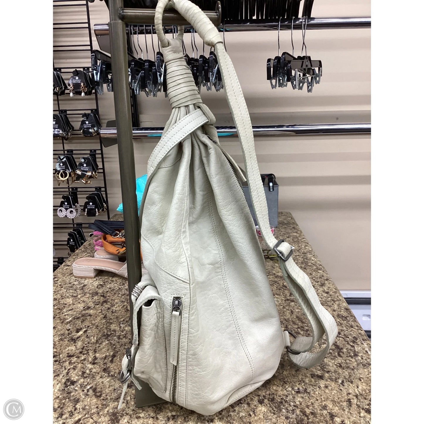 Backpack Leather By Free People, Size: Medium