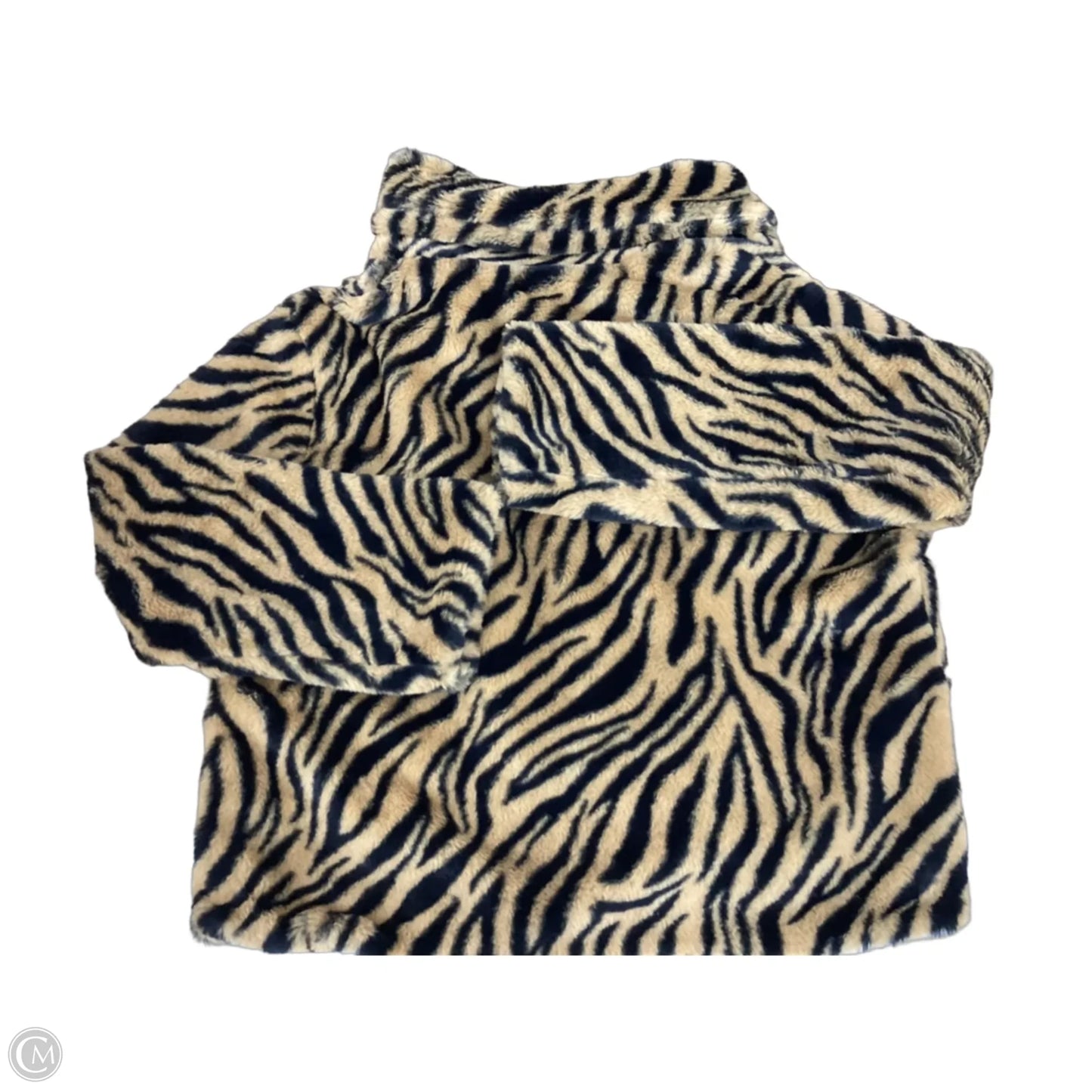Jacket Faux Fur & Sherpa By Fashion On Earth In Animal Print, Size: M