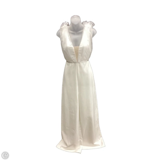Jumpsuit By Clothes Mentor In Ivory, Size: S
