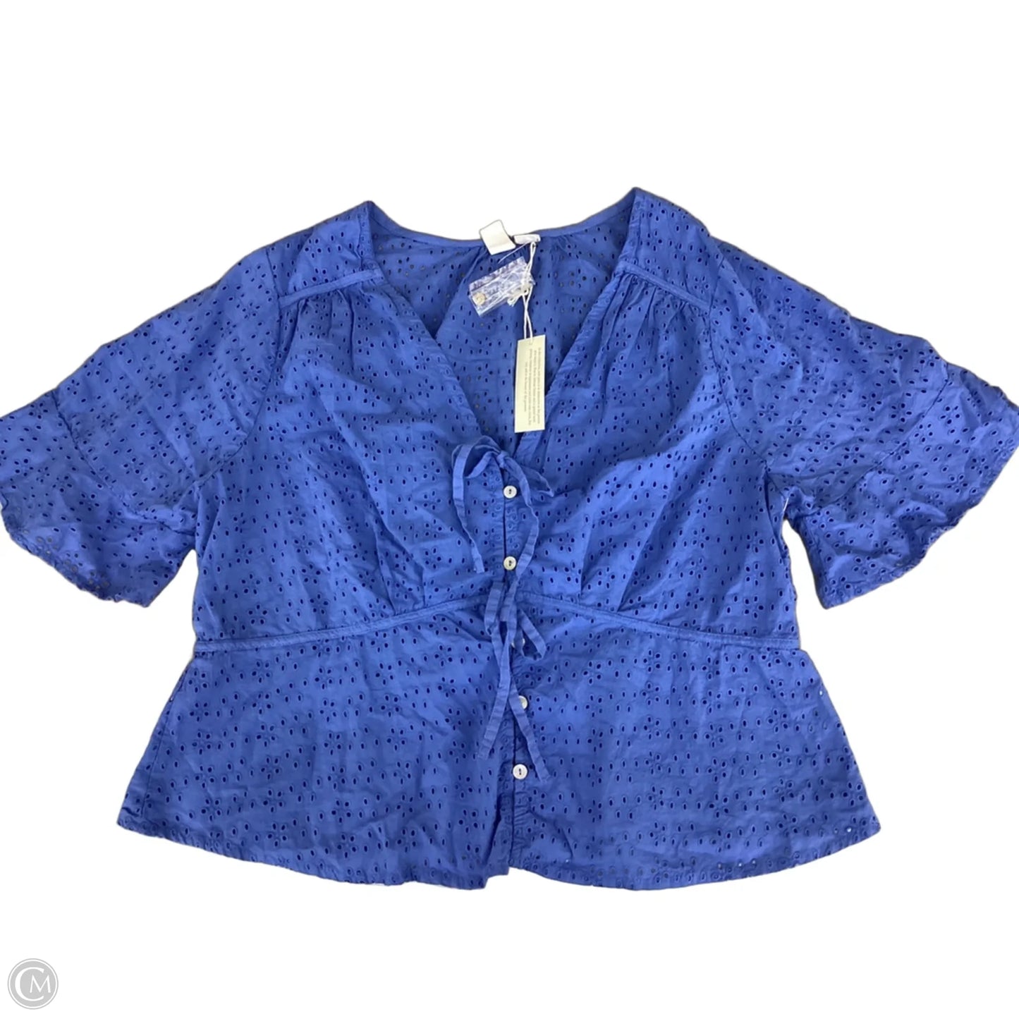 Top Short Sleeve By Joie In Blue, Size: Xl