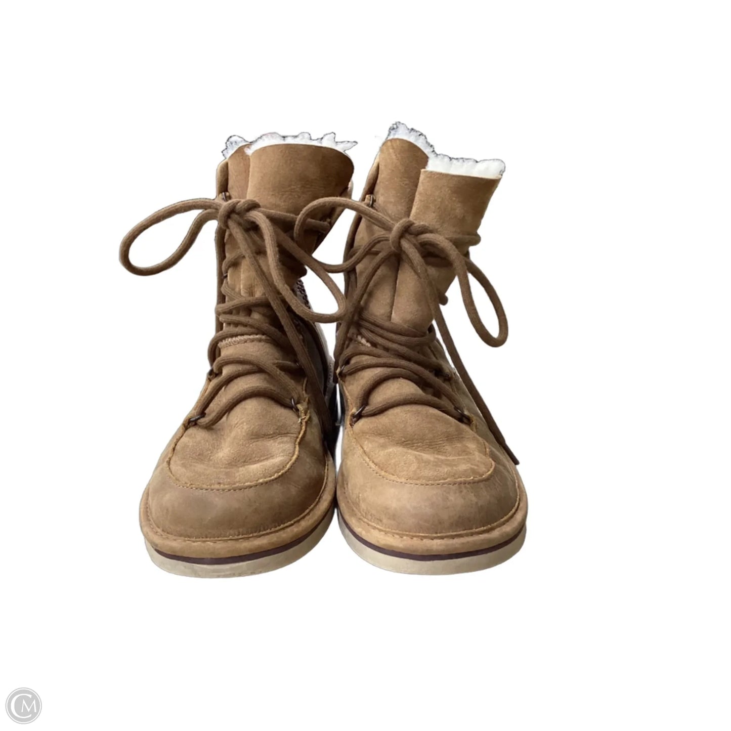 Boots Designer By Ugg In Tan, Size: 8