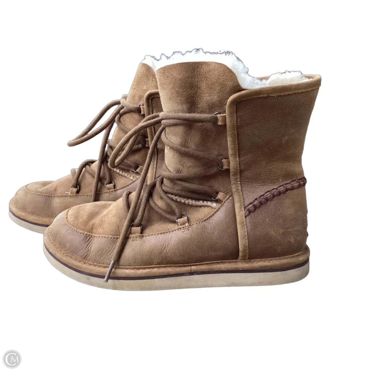 Boots Designer By Ugg In Tan, Size: 8