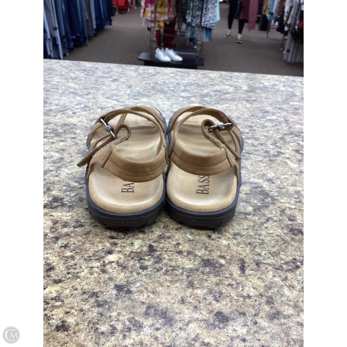 Sandals Flats By Bass In Brown, Size: 5.5