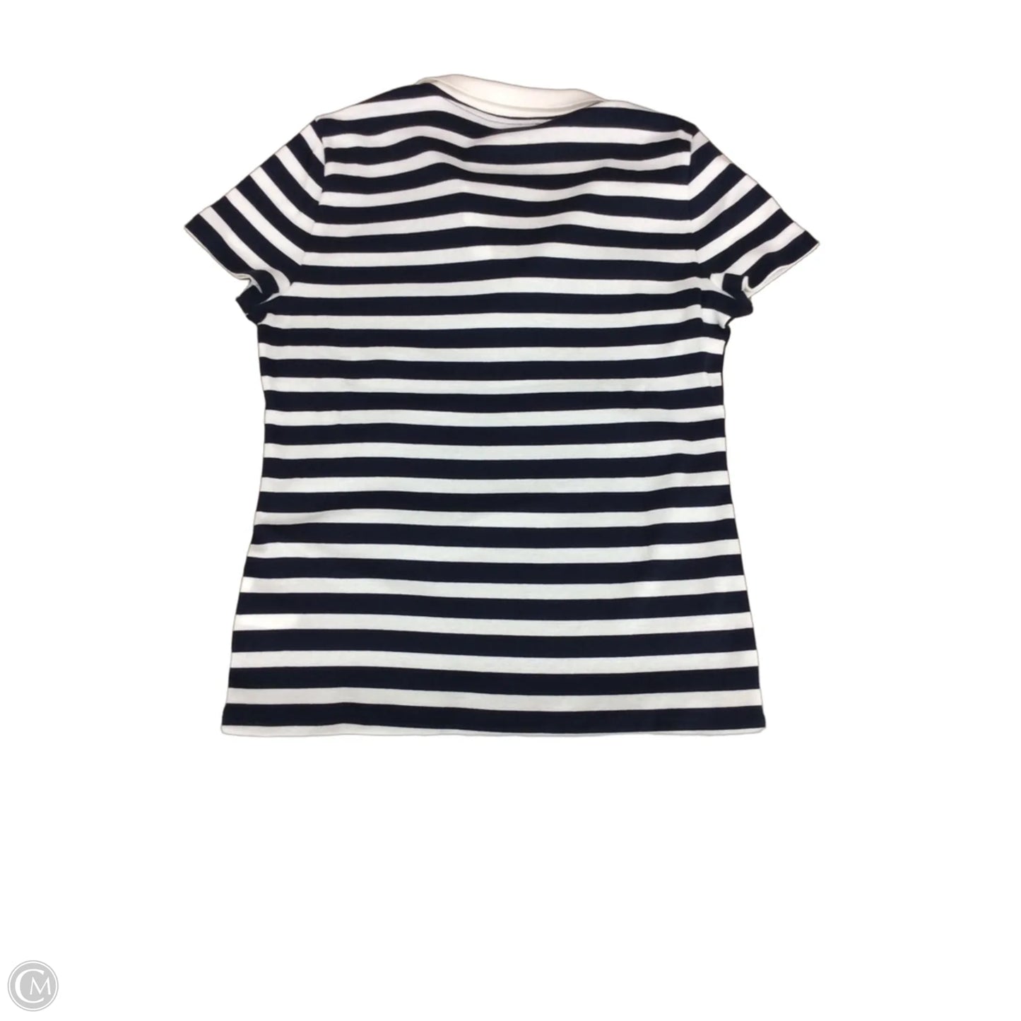 Top Short Sleeve By Nautica In Navy, Size: L