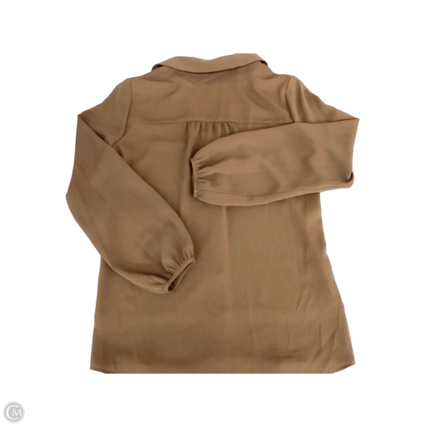 Blouse Long Sleeve By Drew In Brown, Size: Xs