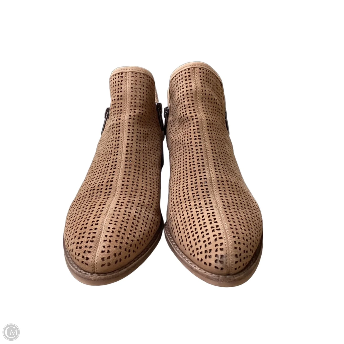 Boots Ankle Heels By Vince Camuto In Tan, Size: 9