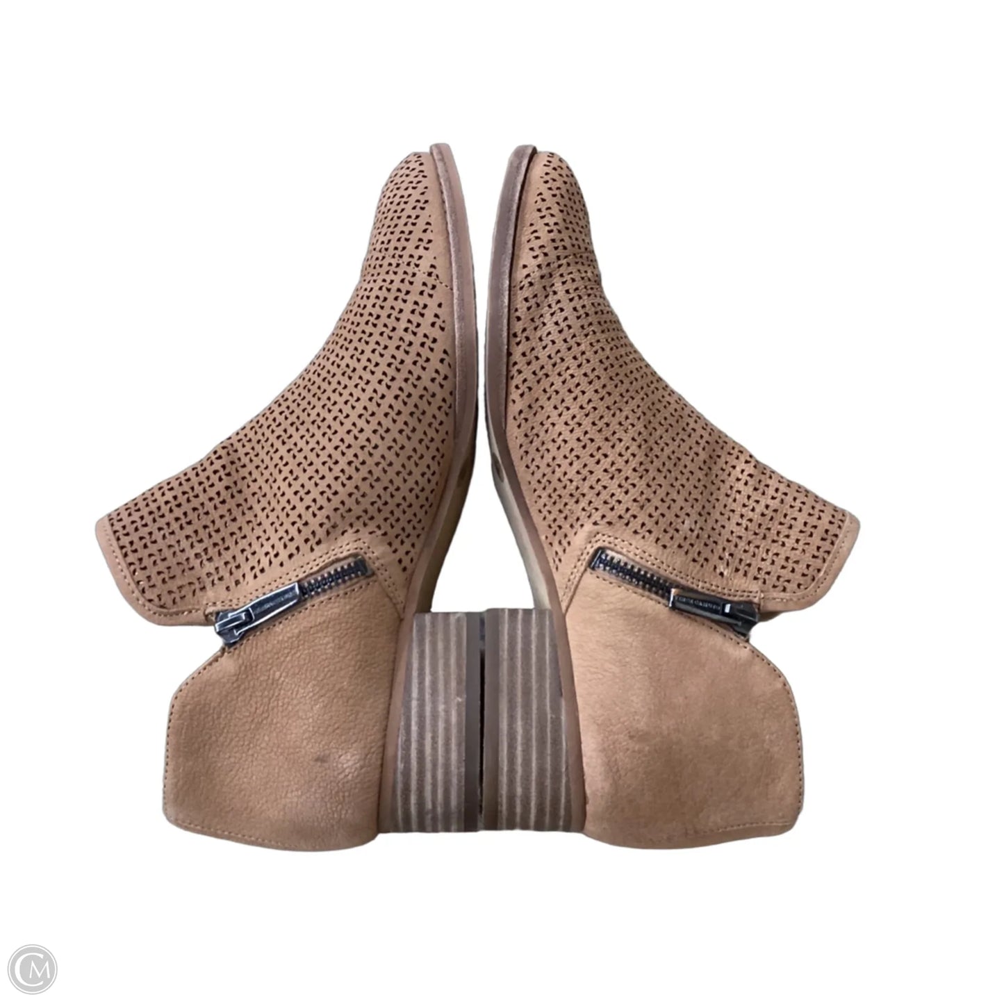 Boots Ankle Heels By Vince Camuto In Tan, Size: 9