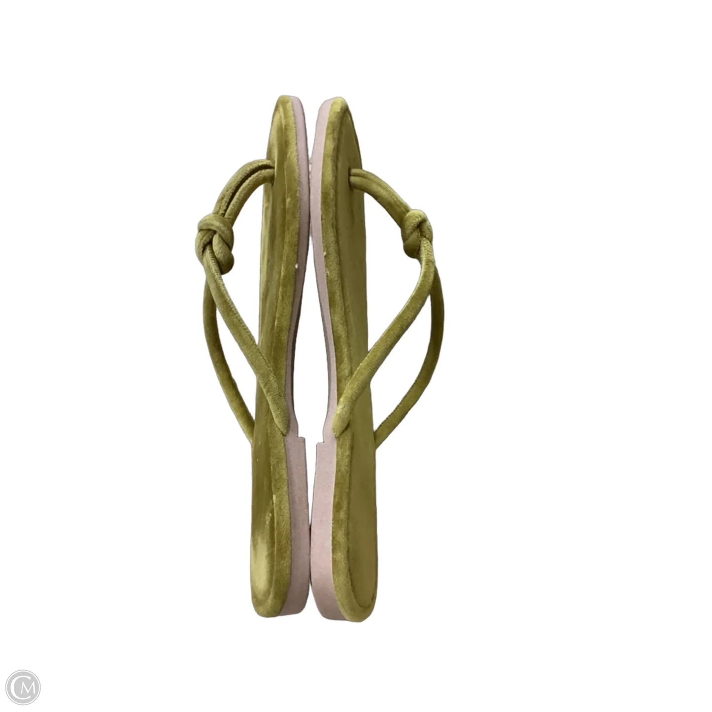 Sandals Flats By Clothes Mentor In Yellow, Size: 7.5
