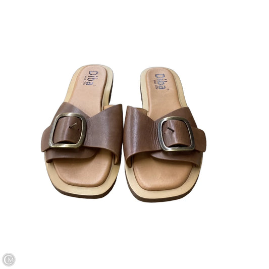 Sandals Flats By Diba In Brown, Size: 7