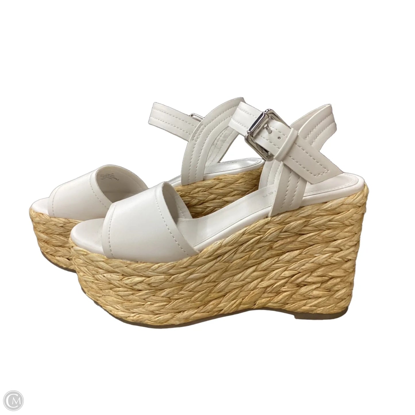 Sandals Heels Platform By Marc Fisher In White, Size: 7