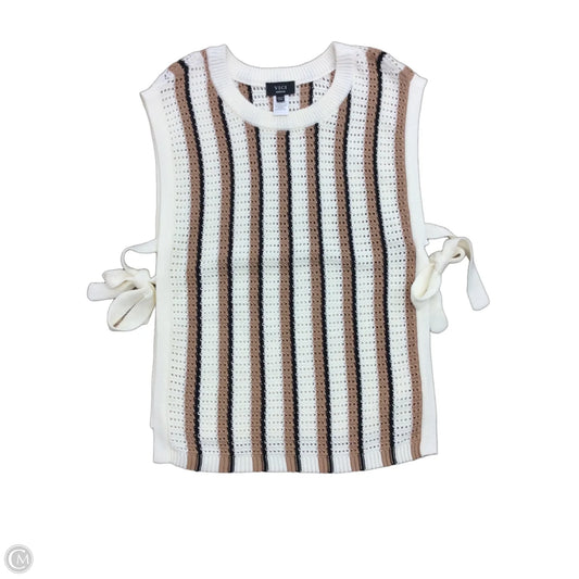 Vest Sweater By Vici In Striped Pattern, Size: M