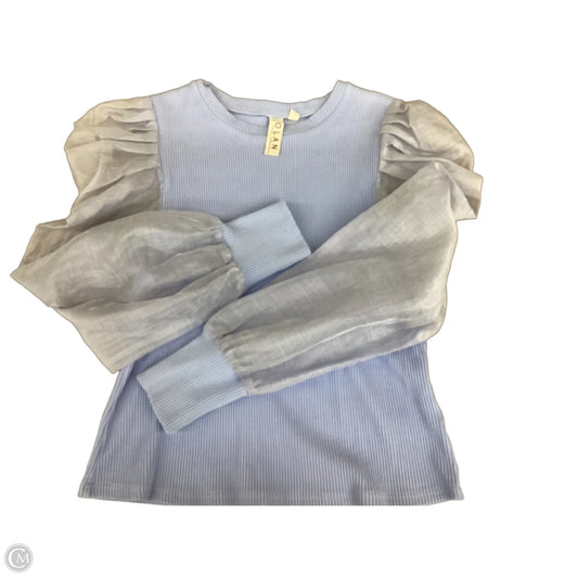 Top Long Sleeve By Dolan Left Coast In Blue, Size: L