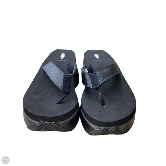 Sandals Heels Platform By Volatile In Black, Size: 9