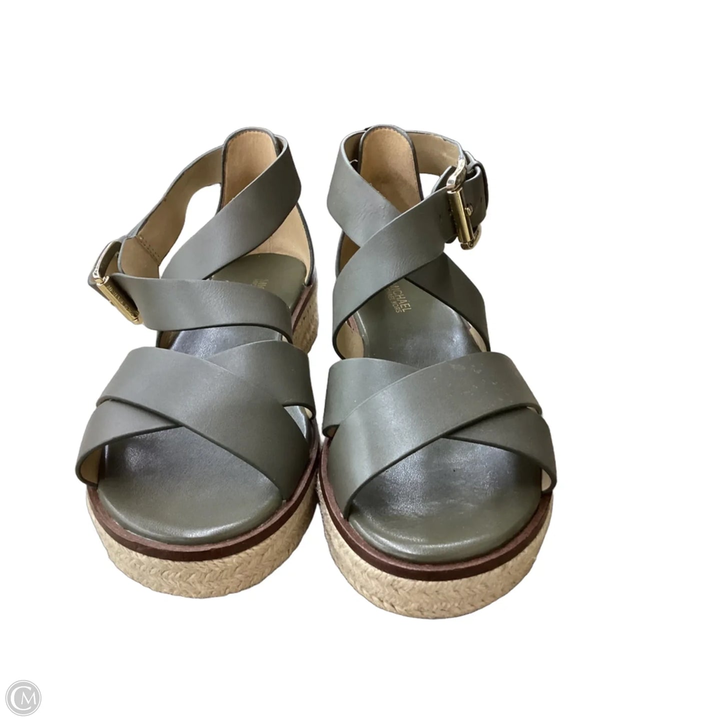 Sandals Heels Platform By Michael By Michael Kors In Green, Size: 6