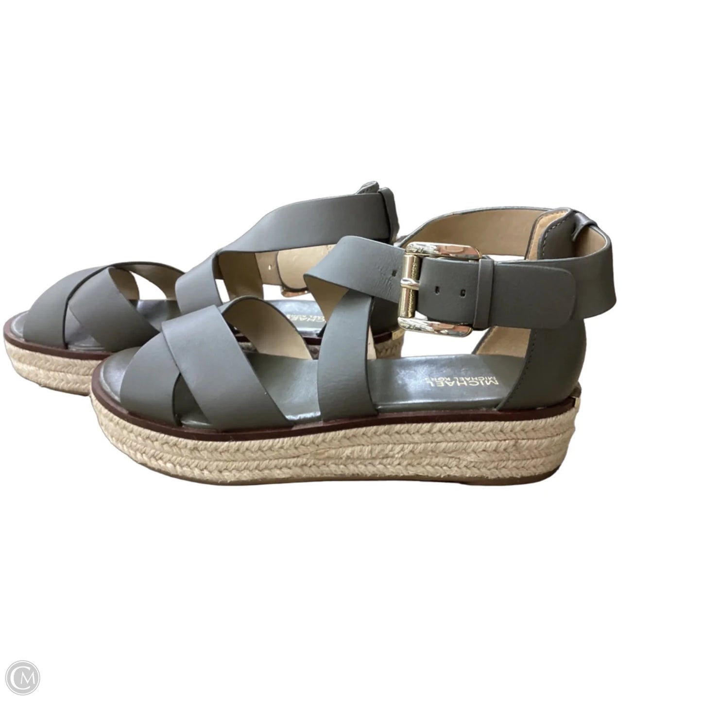 Sandals Heels Platform By Michael By Michael Kors In Green, Size: 6