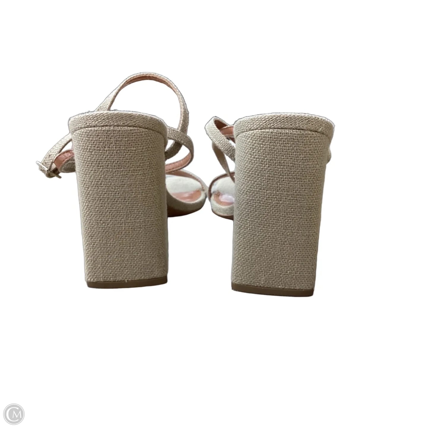 Sandals Heels Block By Asos In Beige, Size: 10