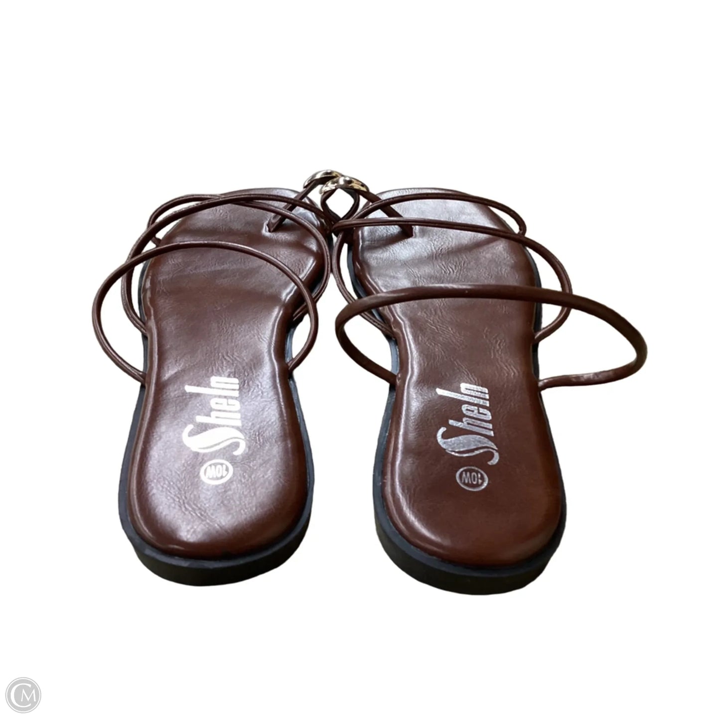 Sandals Flats By Shein In Brown, Size: 10