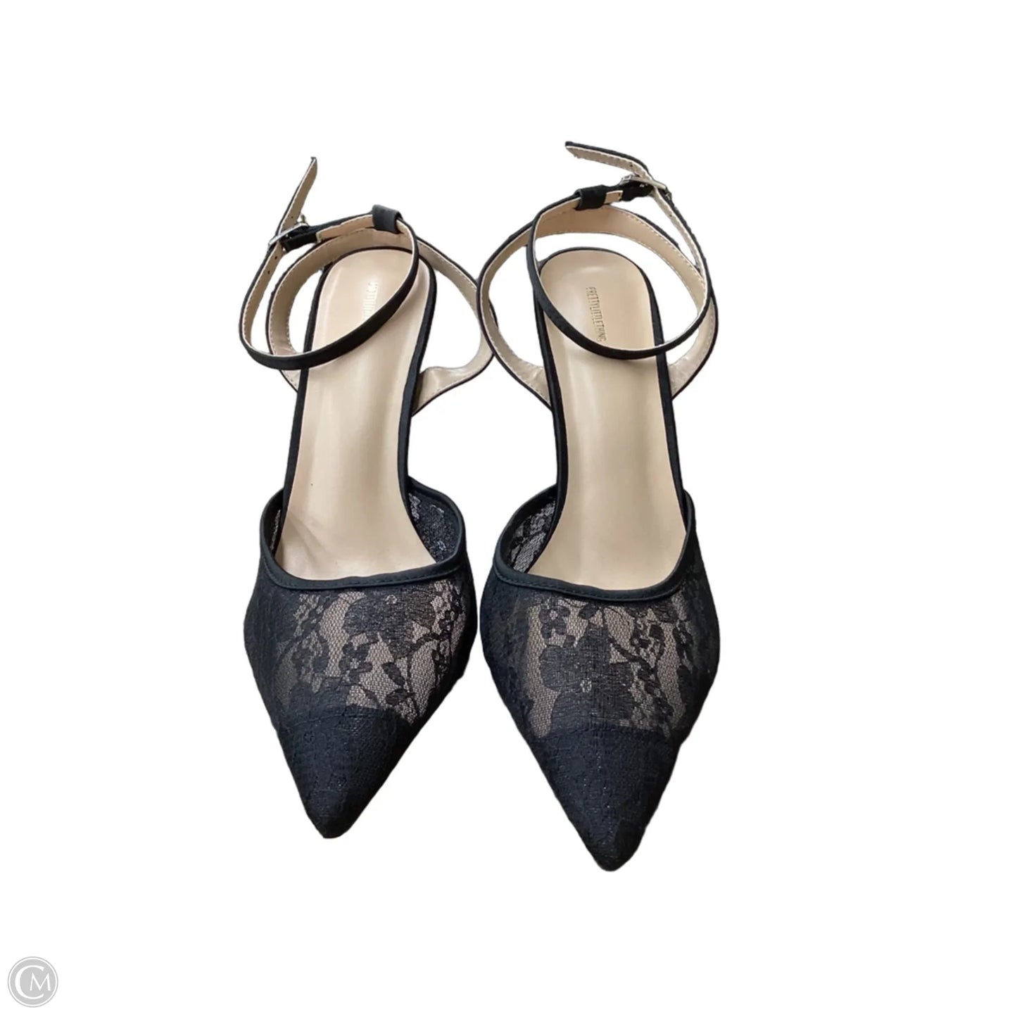 Shoes Heels Stiletto By Pretty Little Thing In Black, Size: 8
