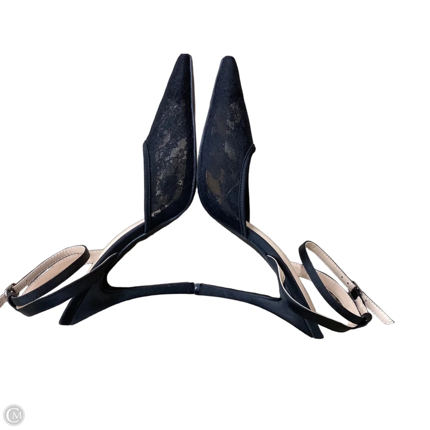 Shoes Heels Stiletto By Pretty Little Thing In Black, Size: 8