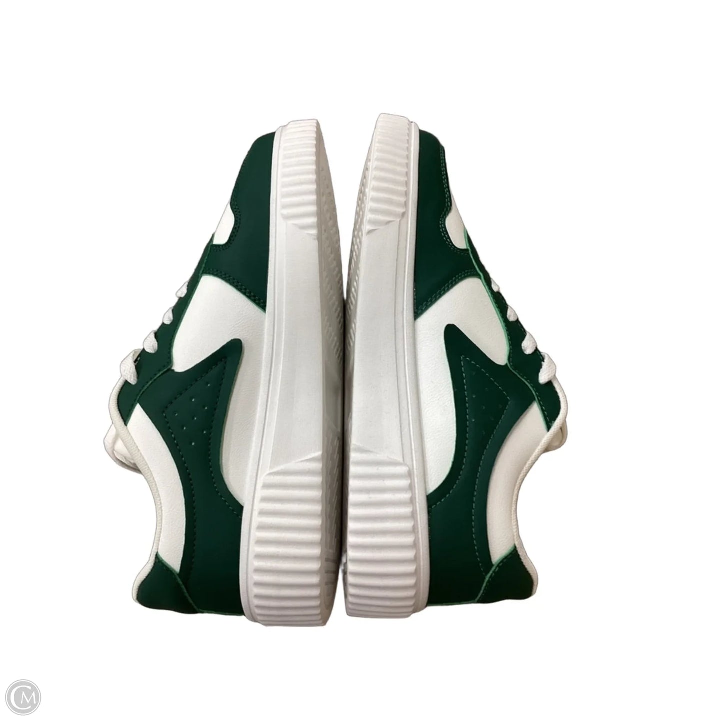 Shoes Athletic By Clothes Mentor In Green & White, Size: 10