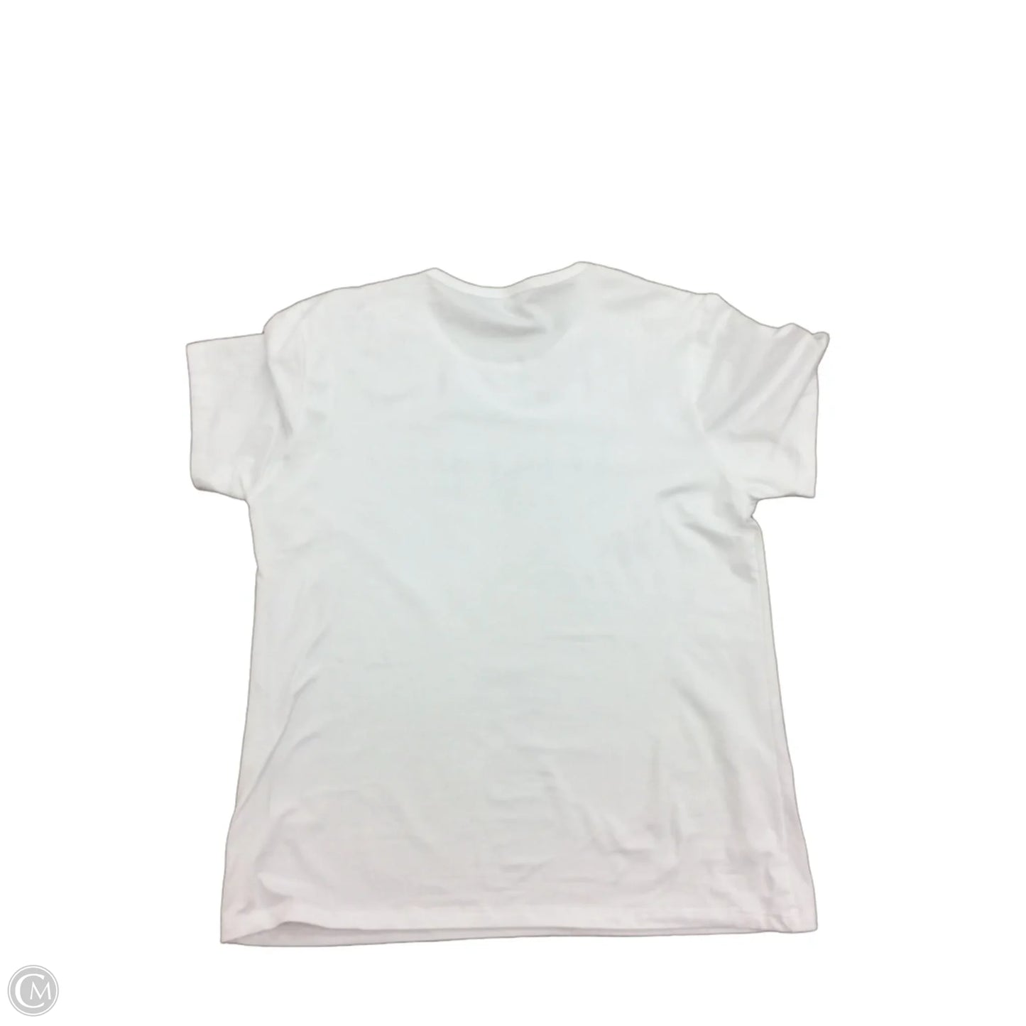 Top Short Sleeve Basic By Tee Shop In White, Size: 4x