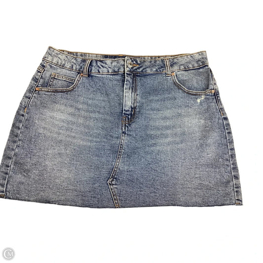 Skirt Mini & Short By Wild Fable In Blue Denim, Size: 18