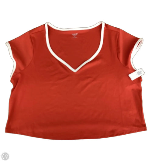 Athletic Top Short Sleeve By Old Navy In Orange, Size: 3x