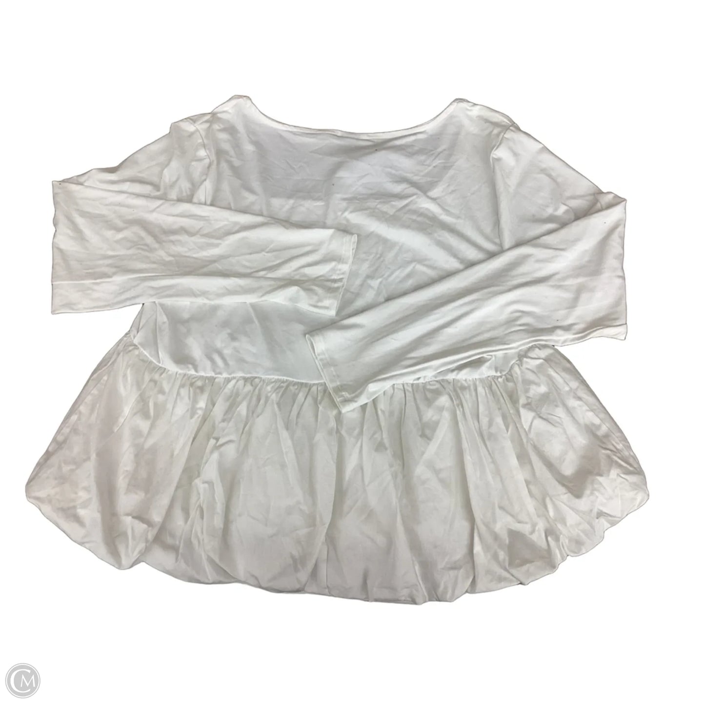 Top Long Sleeve By Wild Fable In White, Size: 2x