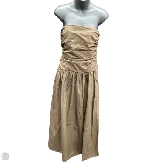 Dress Casual Maxi By Cmc In Brown, Size: M