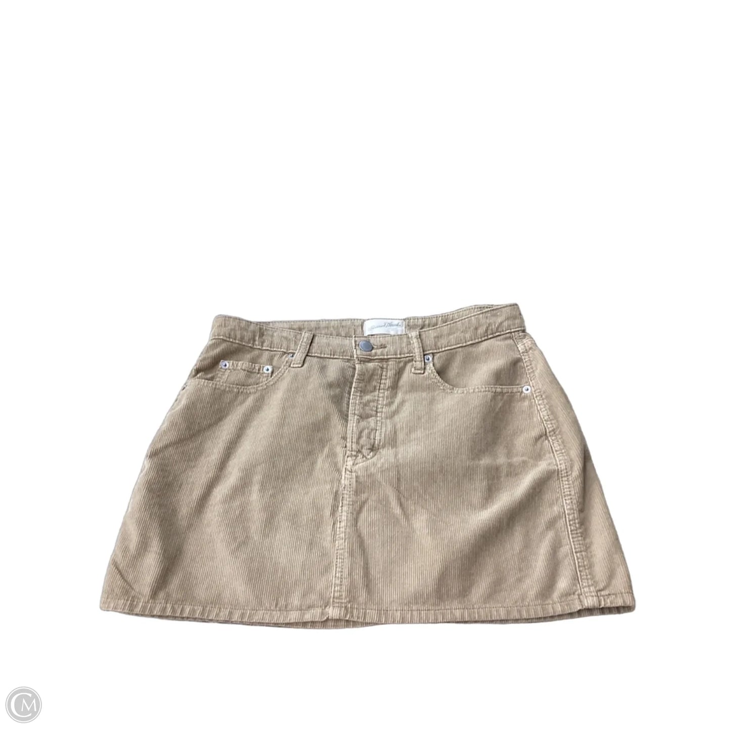 Skirt Mini & Short By Universal Thread In Tan, Size: 6