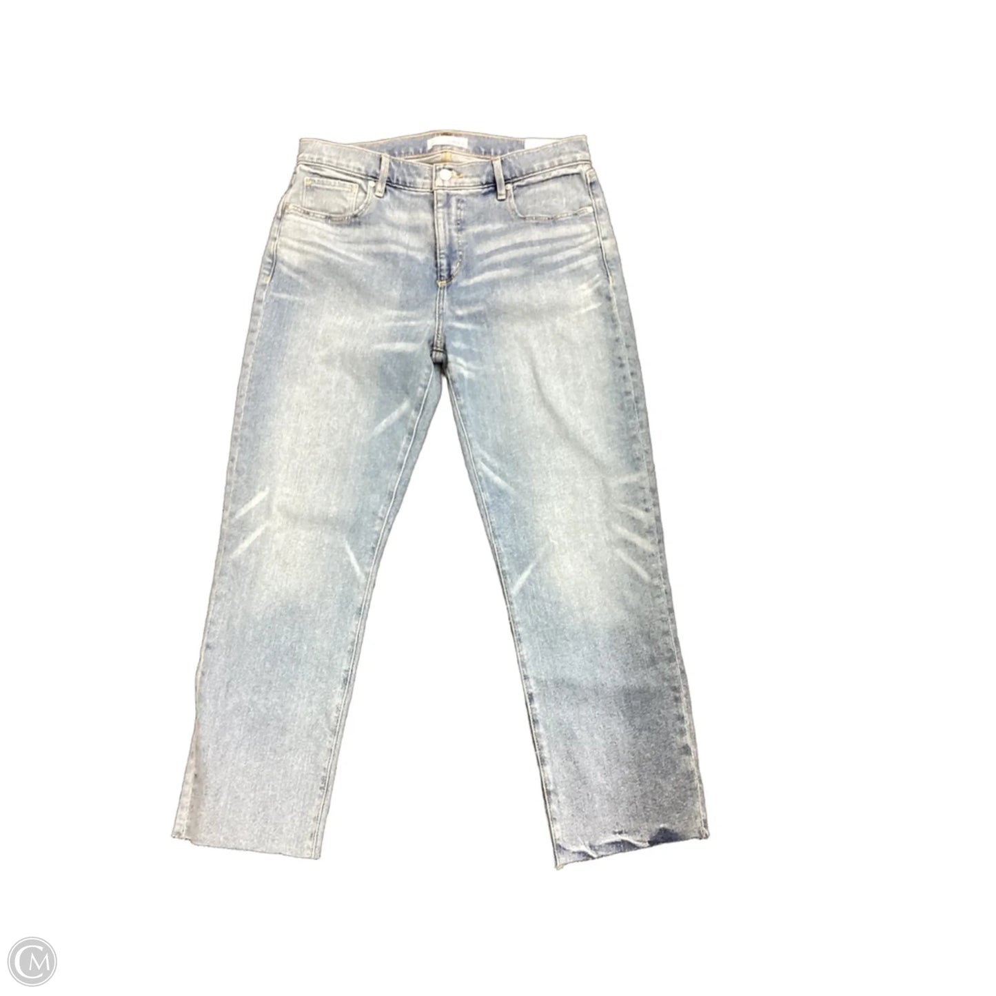 Jeans Straight By Loft In Blue Denim, Size: 10
