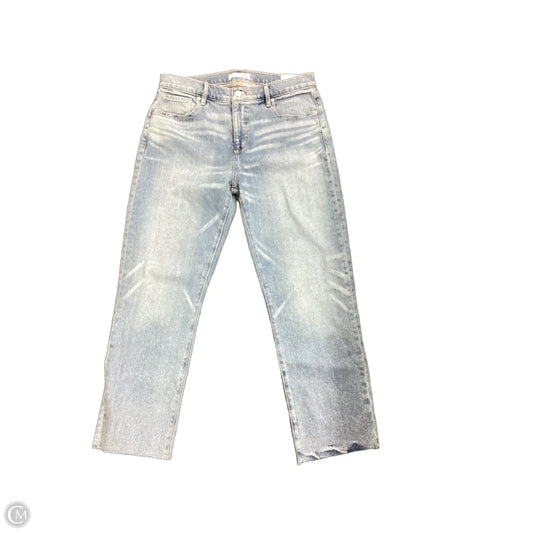 Jeans Straight By Loft In Blue Denim, Size: 10