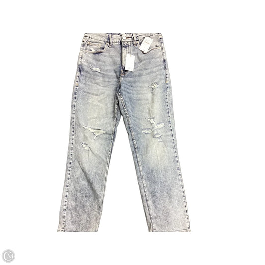 Jeans Straight By Good American In Blue Denim, Size: 10