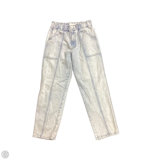 Jeans Straight By Mother In Blue Denim, Size: 10
