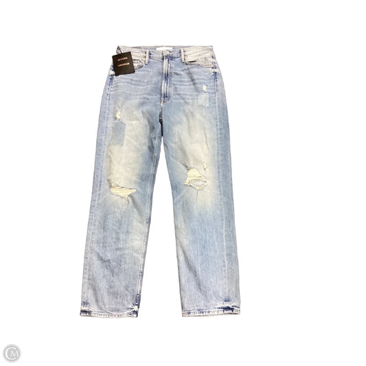 Jeans Straight By Mother In Blue Denim, Size: 10