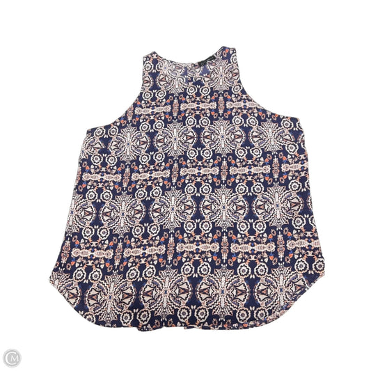 Blouse Sleeveless By Willi Smith In Blue, Size: L