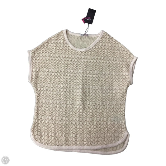 Top Short Sleeve By Clothes Mentor In Cream, Size: S