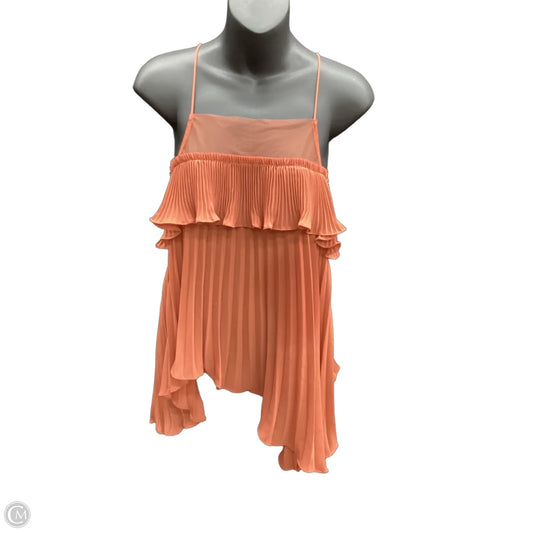 Blouse Sleeveless By Zara In Orange, Size: S