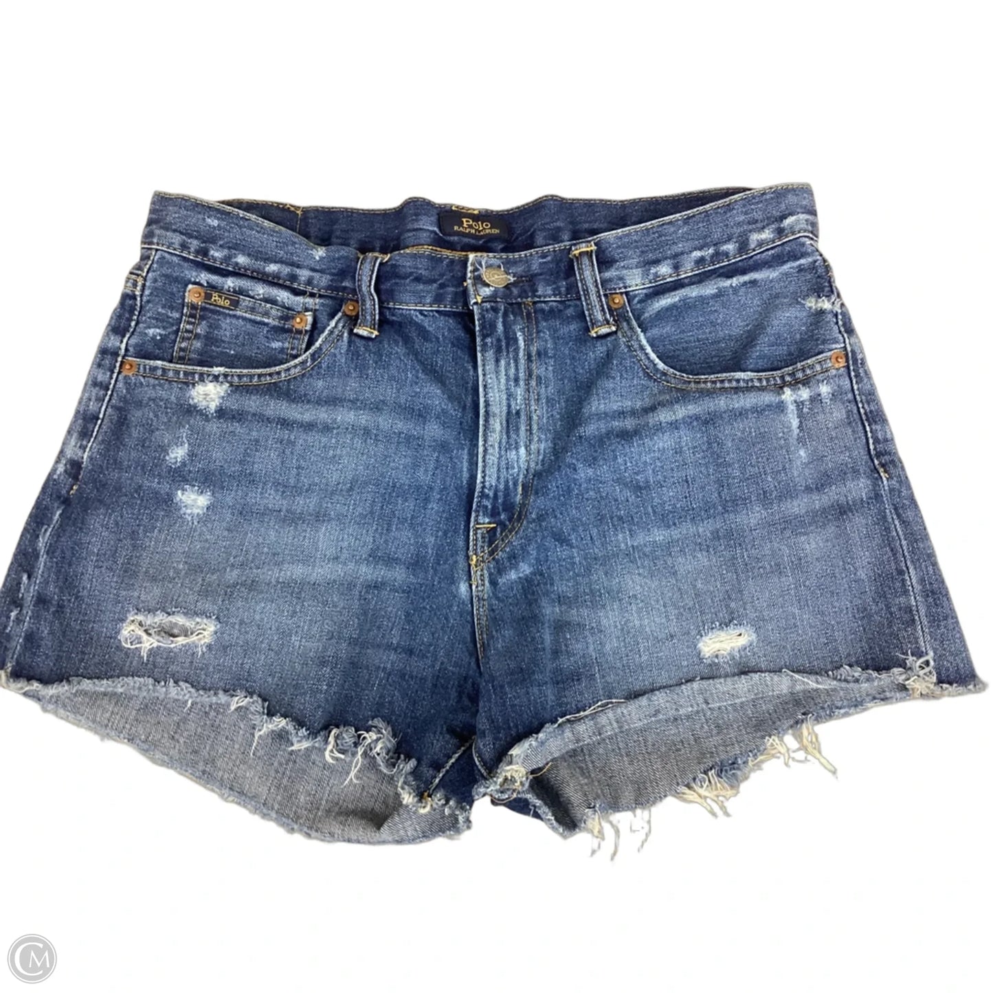 Shorts By Polo Ralph Lauren In Blue Denim, Size: 12