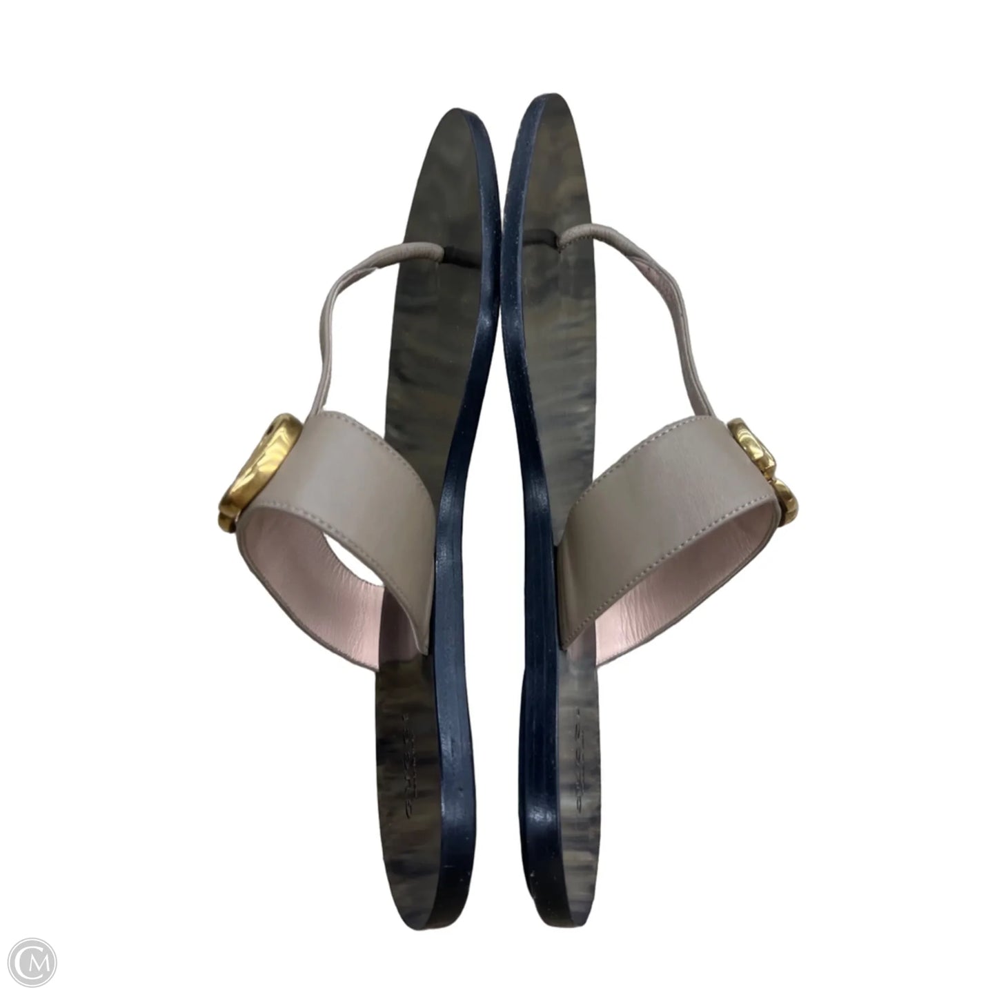 Sandals Luxury Designer By Gucci In Beige, Size: 8.5