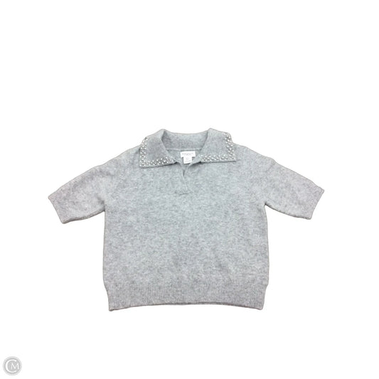 Sweater Short Sleeve By Cmc In Grey, Size: S