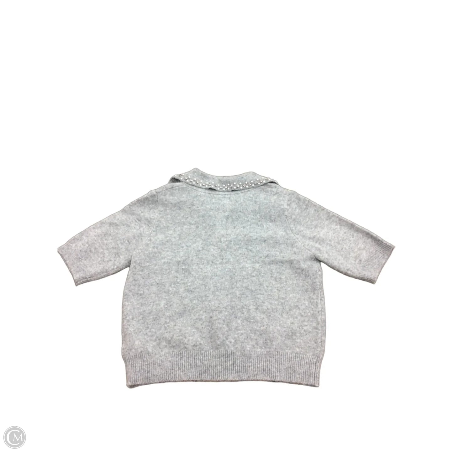 Sweater Short Sleeve By Cmc In Grey, Size: S