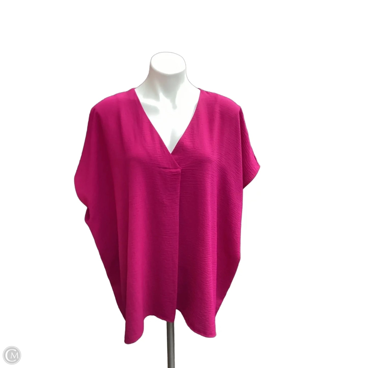 Top Short Sleeve By Entro In Purple, Size: 2x