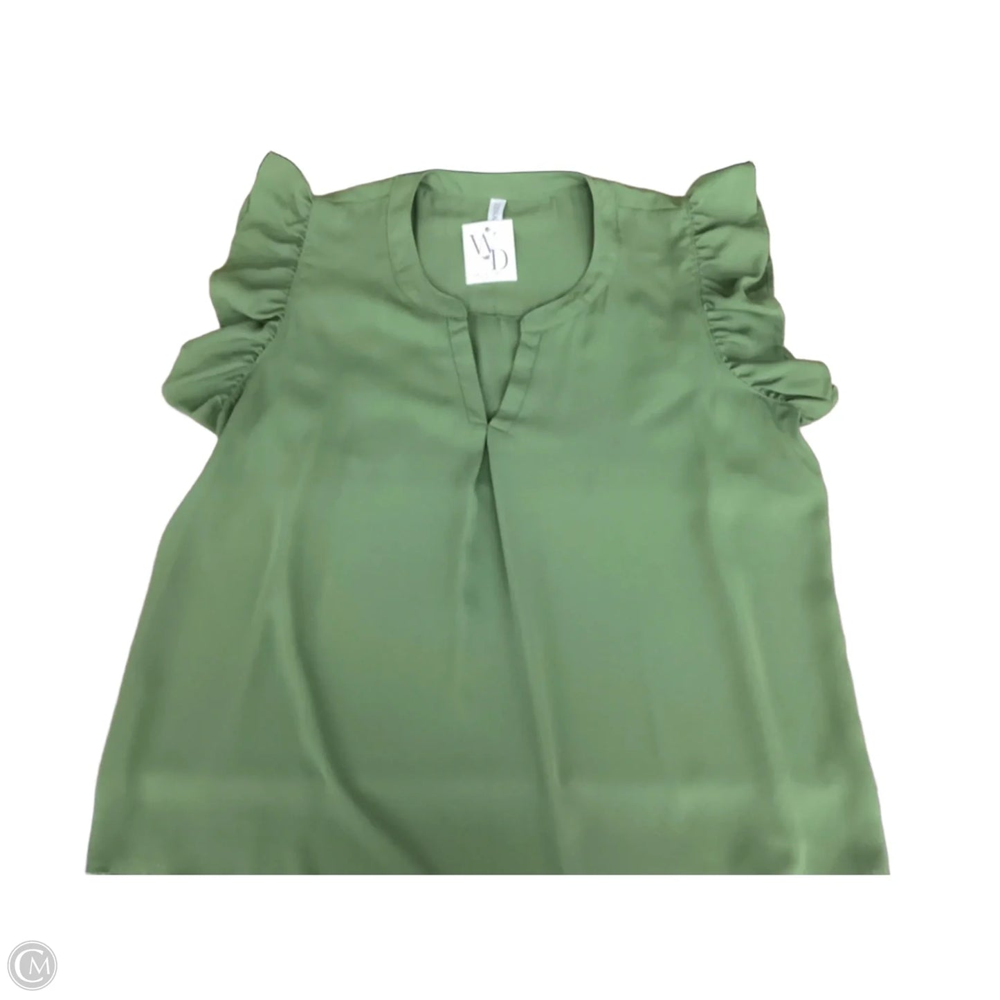 Top Sleeveless By Zenana In Green, Size: 2x