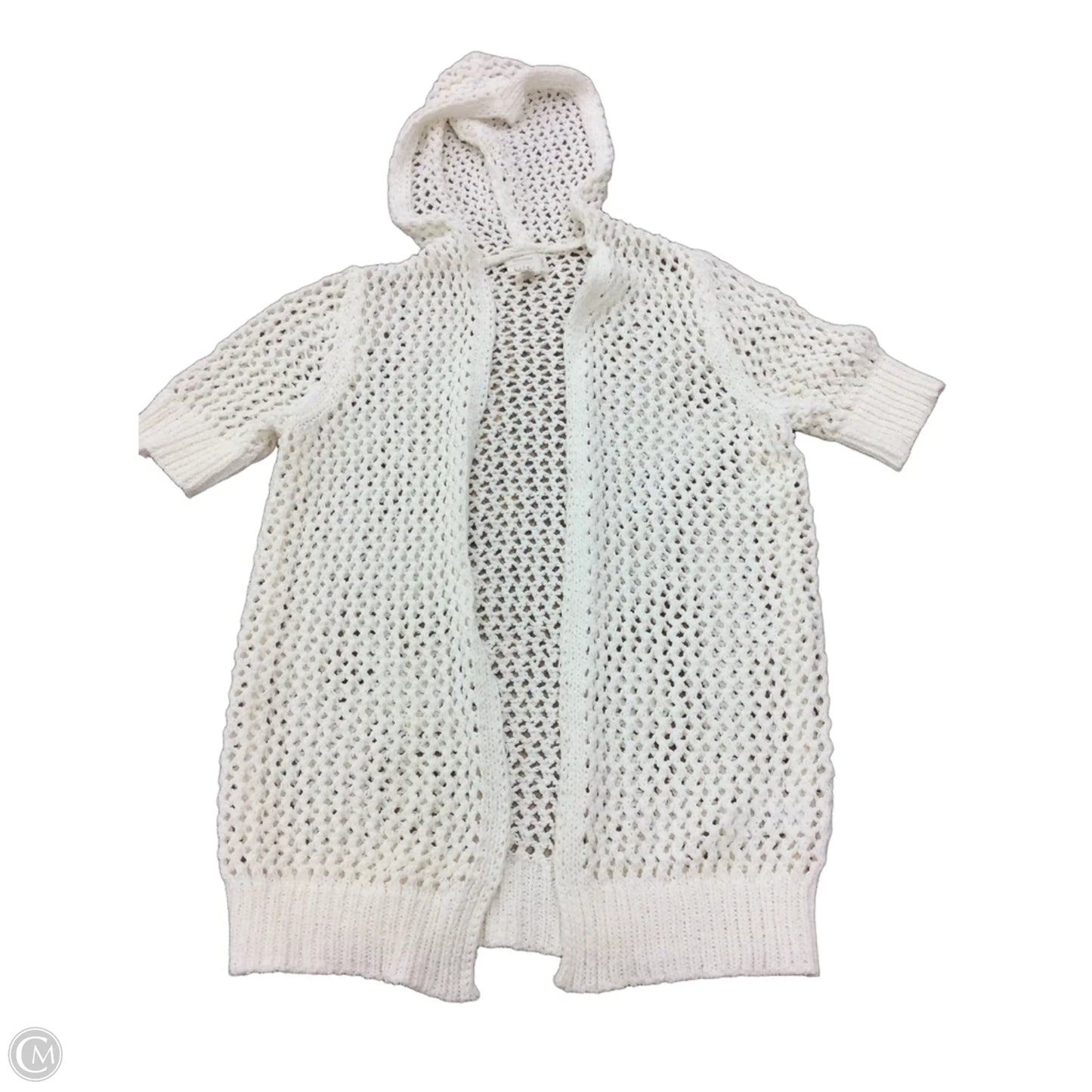 Sweater Cardigan By Nicole Miller In Ivory, Size: Xs