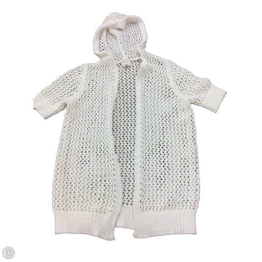 Sweater Cardigan By Nicole Miller In Ivory, Size: Xs