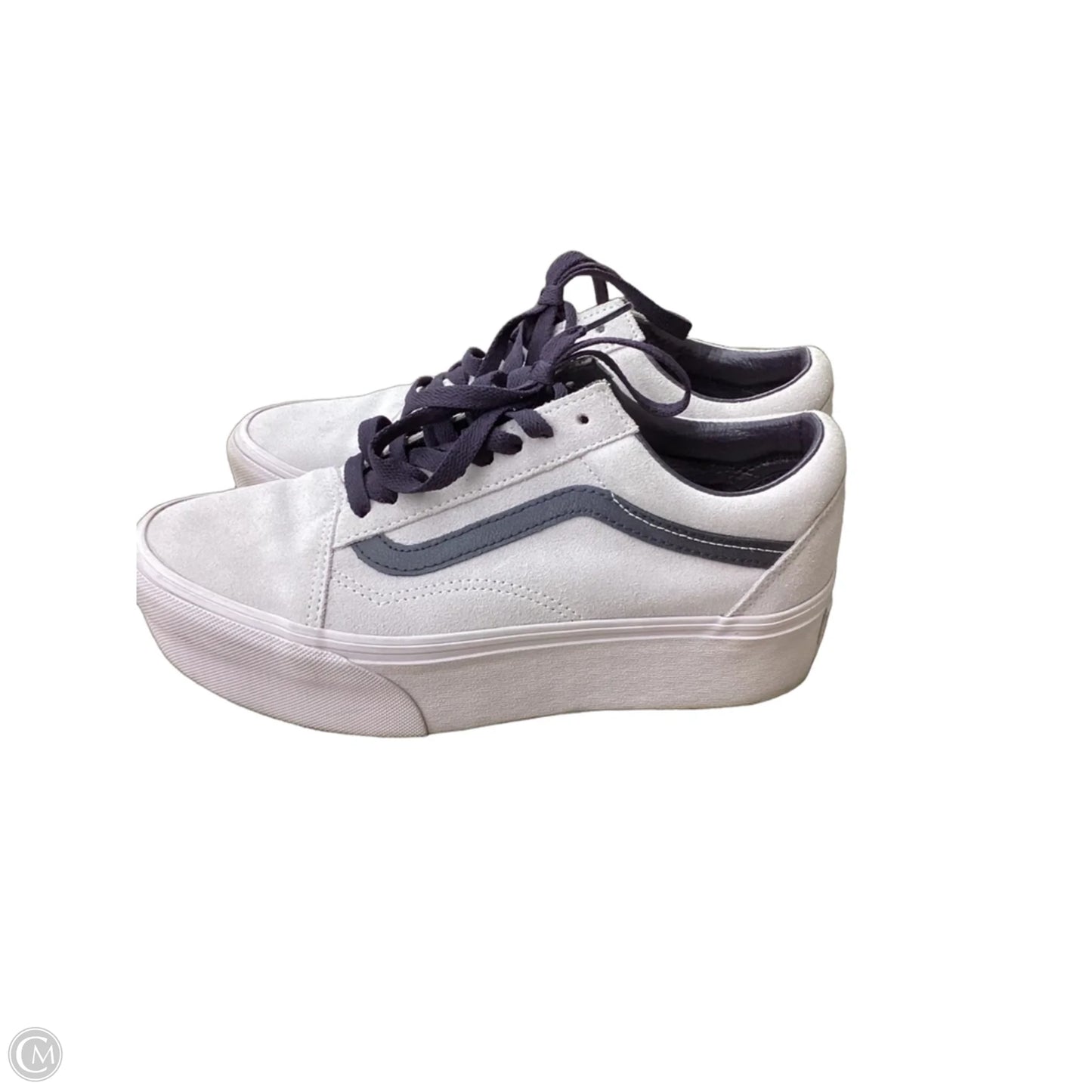 Shoes Sneakers Platform By Vans In Purple, Size: 8