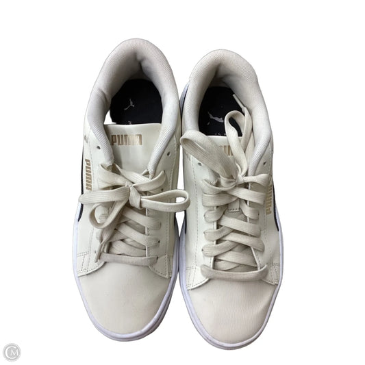 Shoes Sneakers By Puma In Black & Cream, Size: 8.5